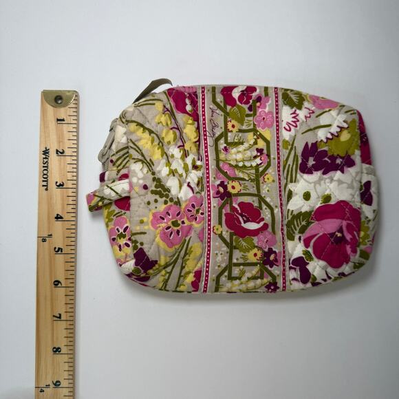 Vera Bradley Make Me Blush Floral Print Small Makeup Bag PVC Lined - Picture 6 of 6